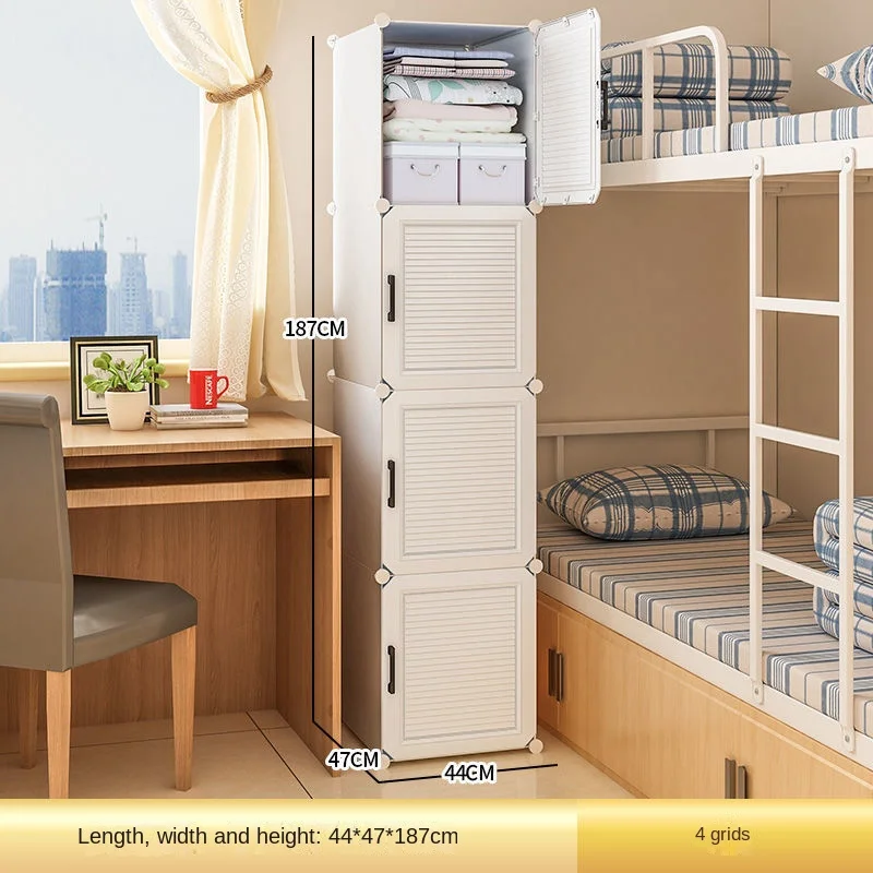 Household Folding Wardrobe: Dustproof Plastic Collapsible Storage Closet 18 kf S92befe29efeb4fdb8f27a3423bbb6885C
