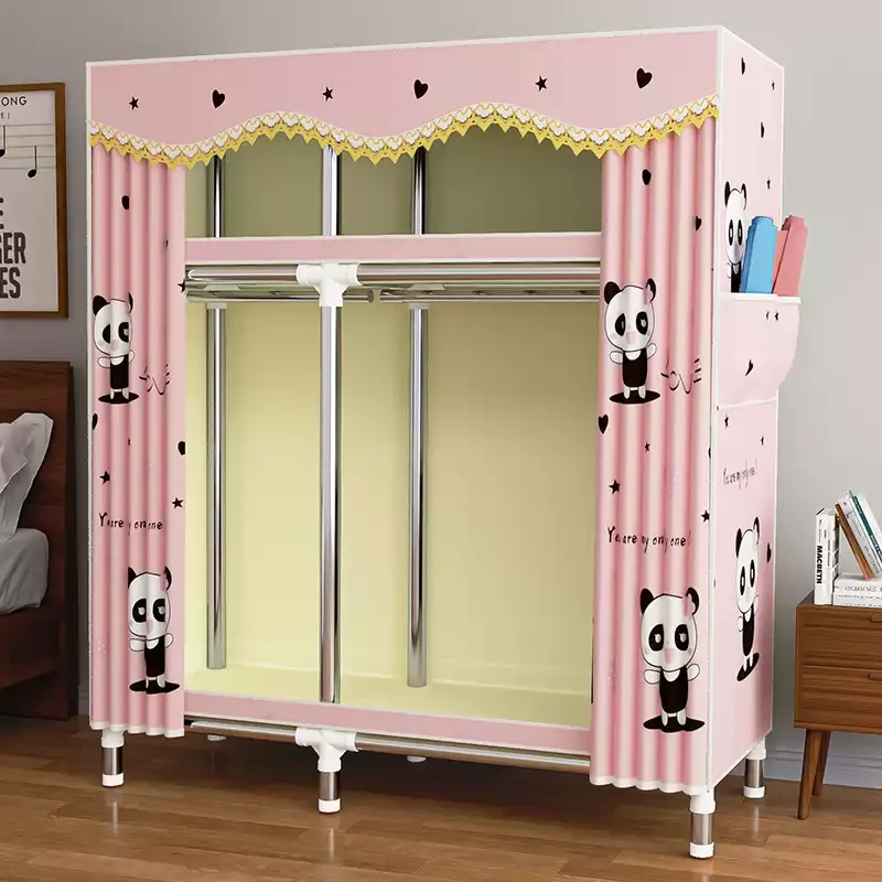 Reinforced Steel Wardrobe: Waterproof Double-Door Fabric Storage Organizer 9 kf S94e7f7a8c5134411b28c20c440cdb6d8z