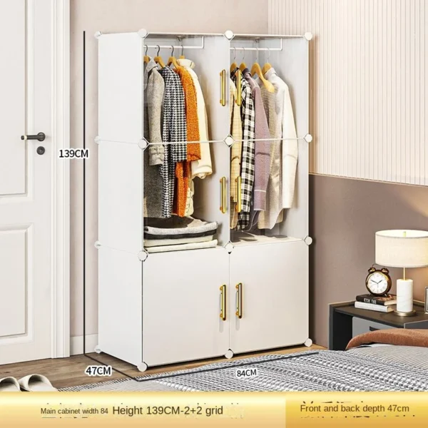 NEW Wardrobe Clothes Cabinets Dressers Cube Storage Locke Closet Plastic Collapsible Sturdy Home Bedroom Foldable Furniture - Image 5