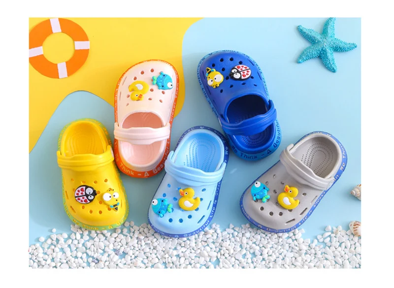 Summer Baby Shoes Sandals: Cartoon Mules for Girls & Boys Garden Shoes 9 kf S988f6d25edf84ac7afc21a192946e0def