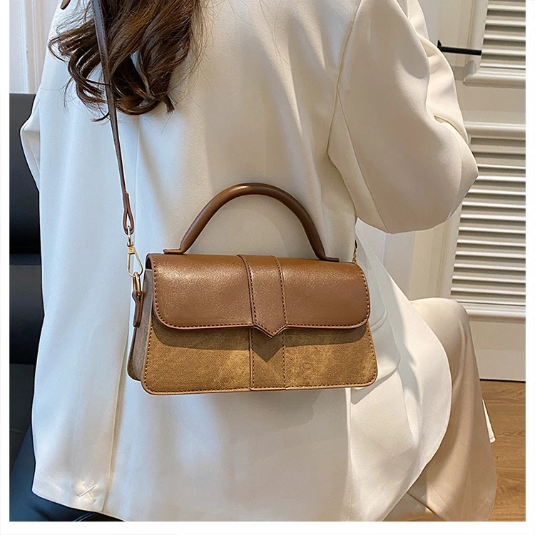 Black PU Leather Shoulder Bag: Fashion Crossbody Vintage Underarm Satchel 28 kf S9c0c42851f6e4796b983b6eccd166975H