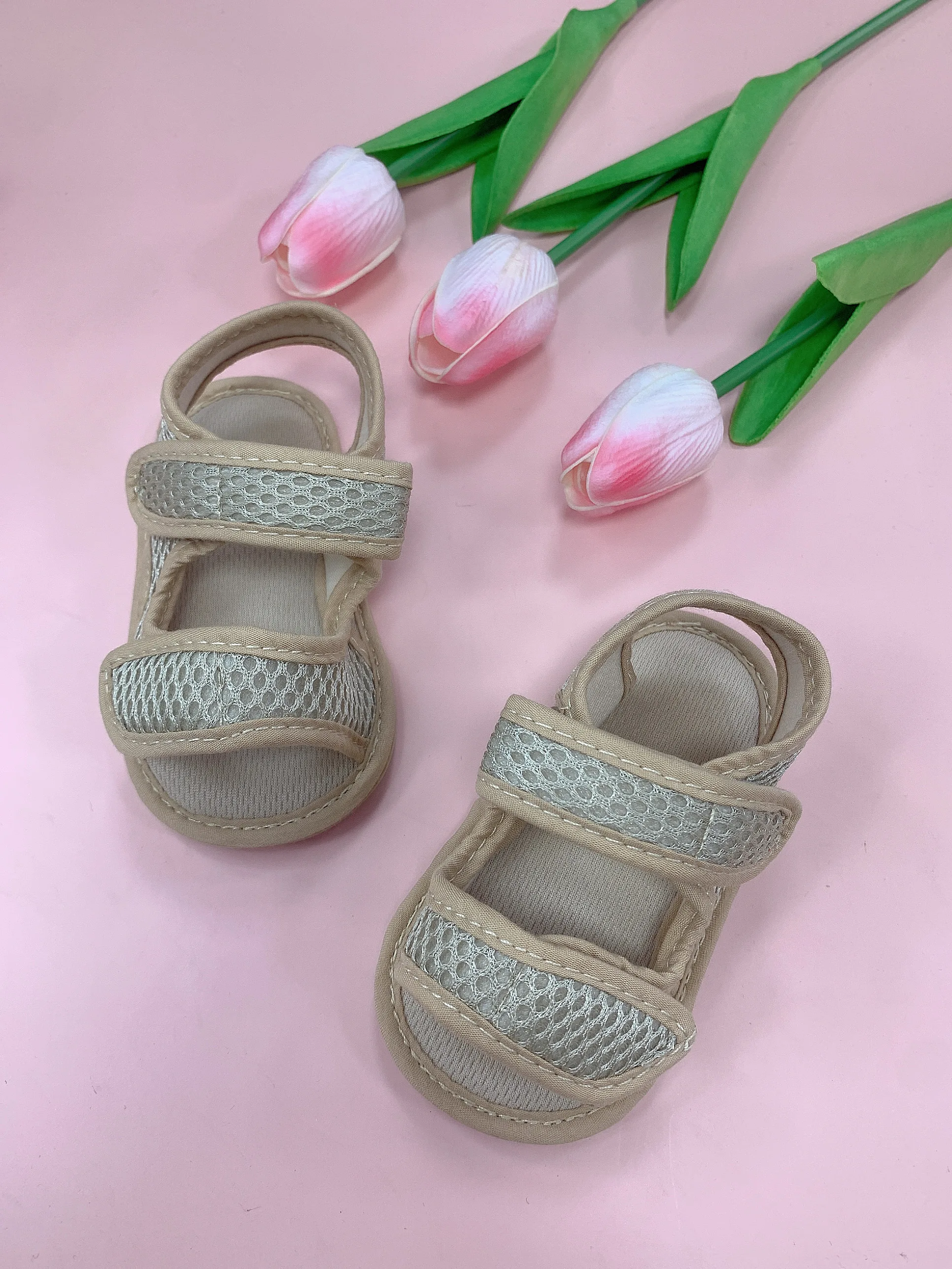 Summer Baby Sandal: Mesh Breathable Soft Sole Non-slip Walking Shoes 16 kf S9c67d9fd8cb24026ac65c8b73771663cZ