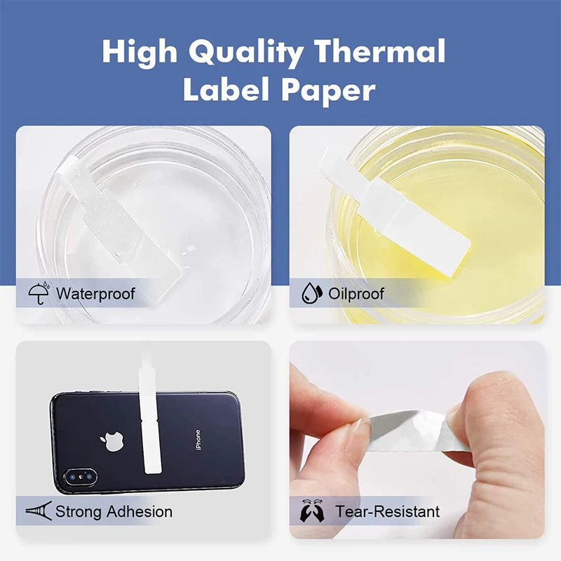 Niimbot Mini Thermal Printer: Waterproof Wire Cable Sticker & Fiber Tag 12 kf S9fe9b4eec95643d49105b0a1851078c8U