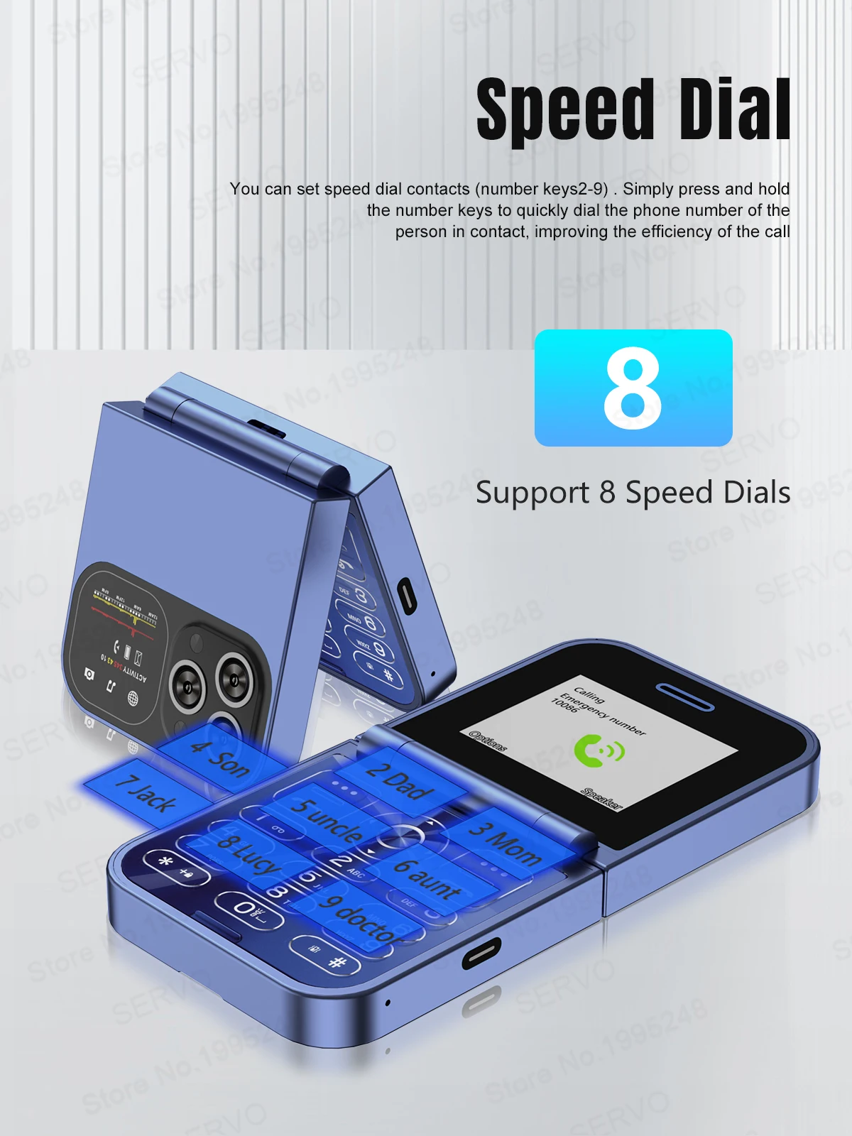 SERVO F15 Mini Flip Phone: Dual SIM, Magic Voice, Call Recording, 2G GSM 21 kf Sa00ae727f632479d83a1aacffe4c79f2O