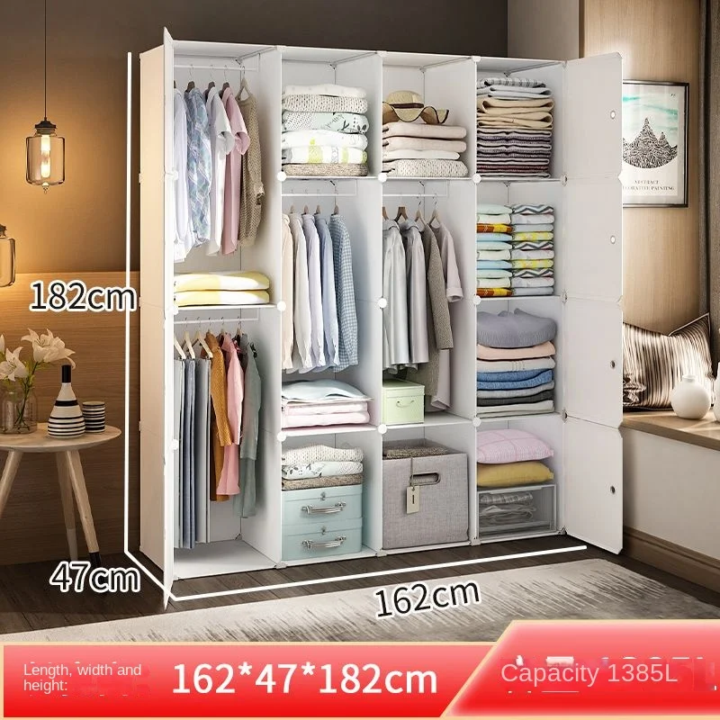New Collapsible Wardrobe: Plastic Durable Clothes Cabinet Storage Locker 19 kf Sa00af69229e241fcab1f467932109f25C