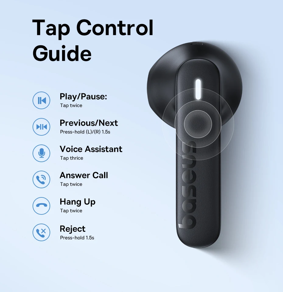 Baseus Bowie E16 TWS Earphones: BT 5.3, IPX4 Waterproof, 30H Playtime 12 kf Sa169ad9280d14adda7e7b8b457dd15214