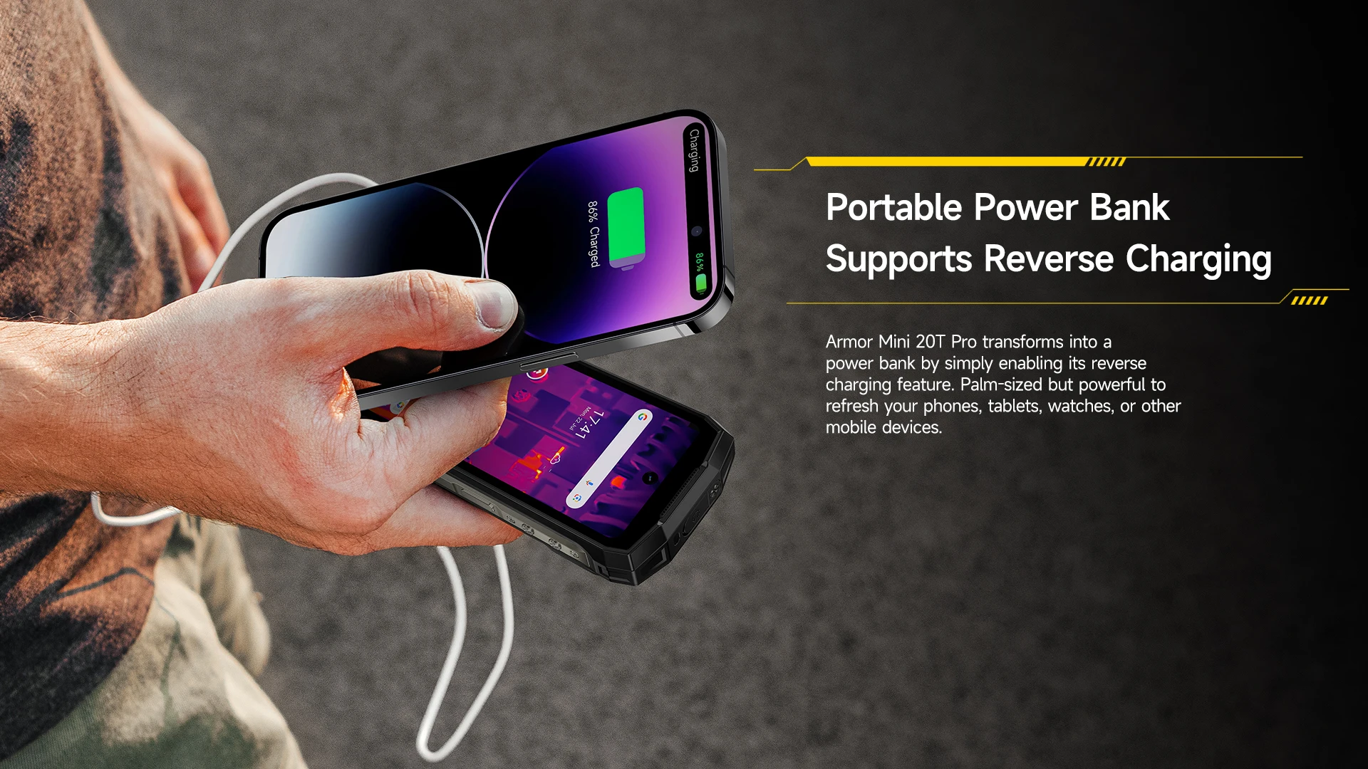 Ulefone Armor Mini 20T Pro 5G Rugged Phone: LED Light, 6200mAh, 33W 26 kf Sa5030fdc5f1d434eb975ea67889870d6Z