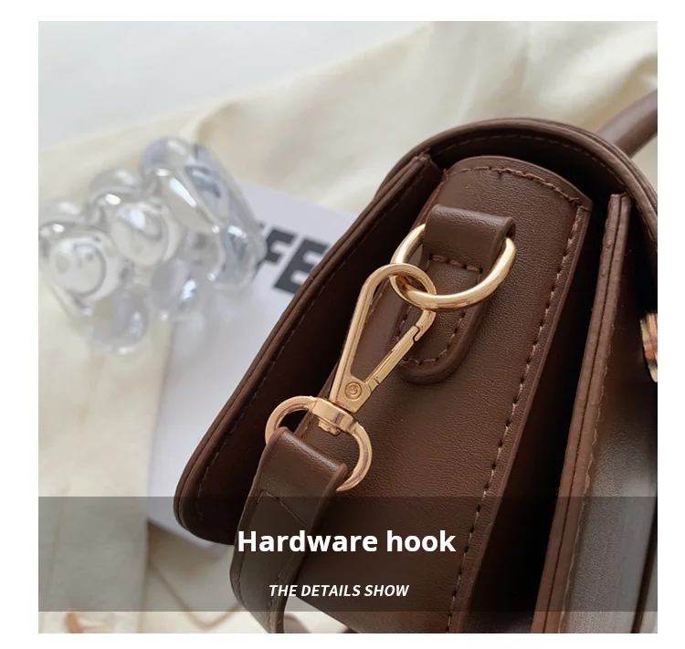 Black PU Leather Shoulder Bag: Fashion Crossbody Vintage Underarm Satchel 30 kf Sa6bb1c44b4b04998b1efa9d5d58832edR