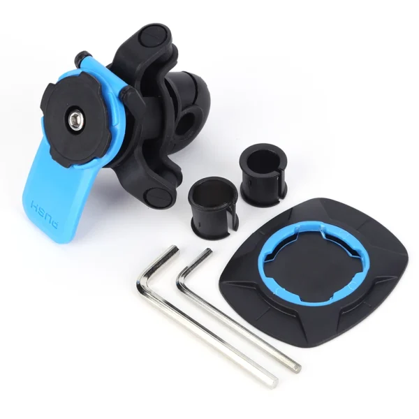Motorcycle Mirror Mount Shockproof Motorcycle Phone Holder with Quick Release Clip Rearview Phone Holder for Navigation Biking - Image 4