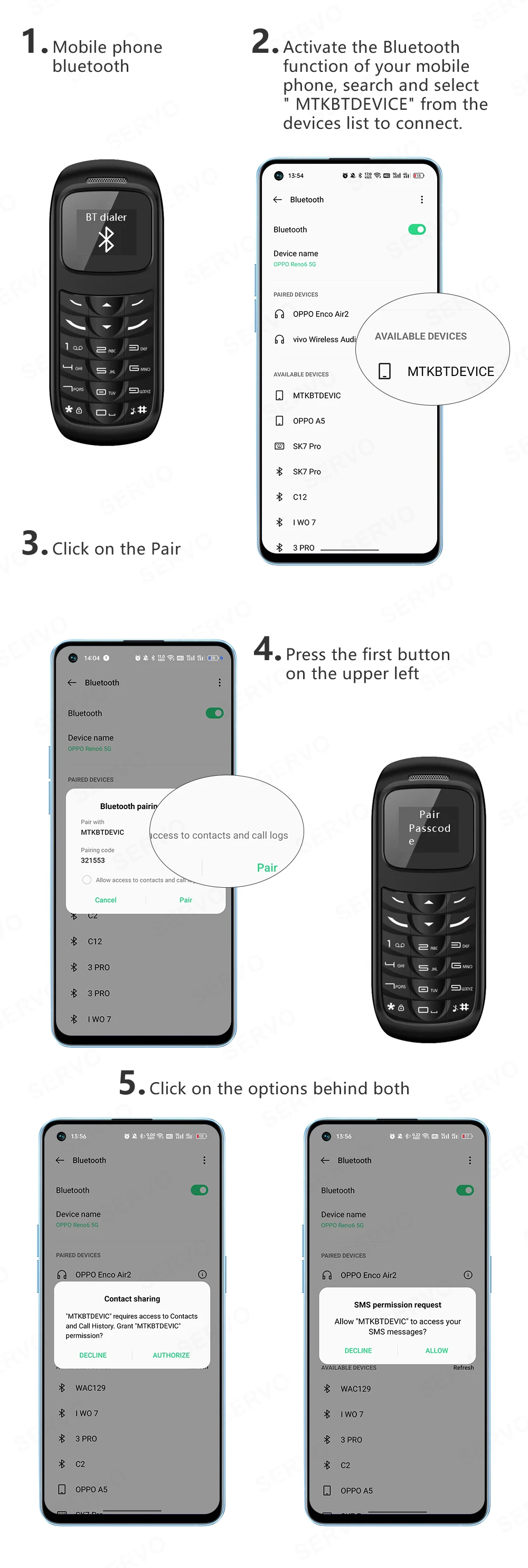 SERVO 2G GSM Mini Phone: Auto Call Record, Magic Voice, Low Radiation 20 kf Saad37fdb7f074989bea07730fed72da7Y