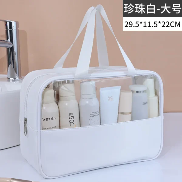 Portable Travel cosmetic bag Women Transparent Makeup Bag Large-Capacity Bath Wash Bags Multifunction Waterproof Storage Case - Image 5