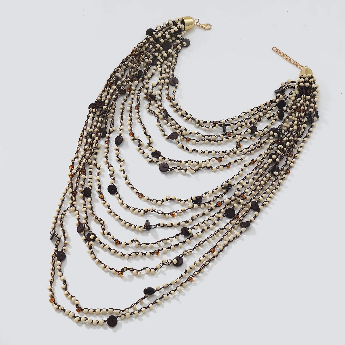 ZAA Multi-Layered Handmade Necklace: Exaggerated Fashion Jewelry 10 kf Saf1ddf667d9a4e089bcaebc79dbb2338l