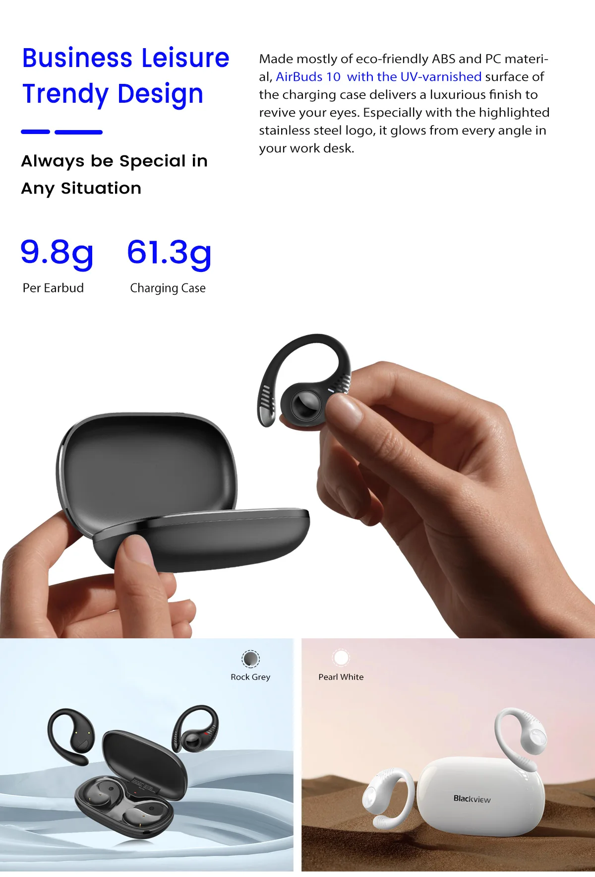 Blackview Airbuds 10: TWS Open Ear Headphones, Bluetooth 5.2, Air Conduction 10 kf Saf72623d0b994fd2ab99906681009666A