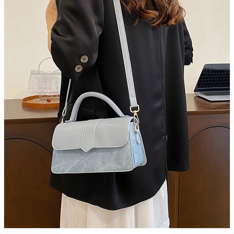 Black PU Leather Shoulder Bag: Fashion Crossbody Vintage Underarm Satchel 20 kf Sb6bc4bee17404c598a12bbb25cca8d34u