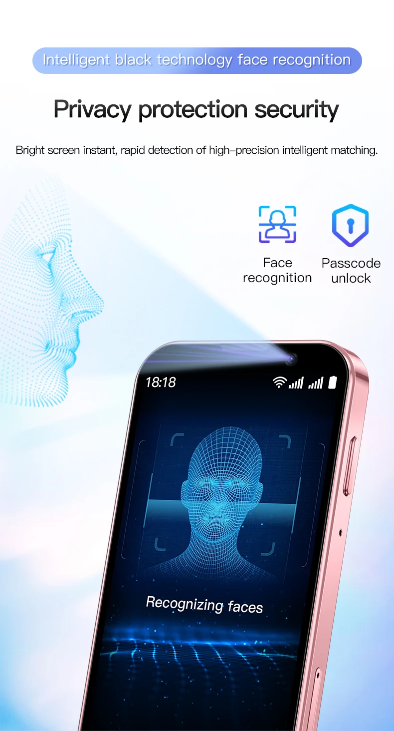 SOYES XS18 Pro Mini Smartphone: 3.0" Display, Android 8.1, Face ID 16 kf Sb6dde1457f954ce6a9c7ee026d87bc76H