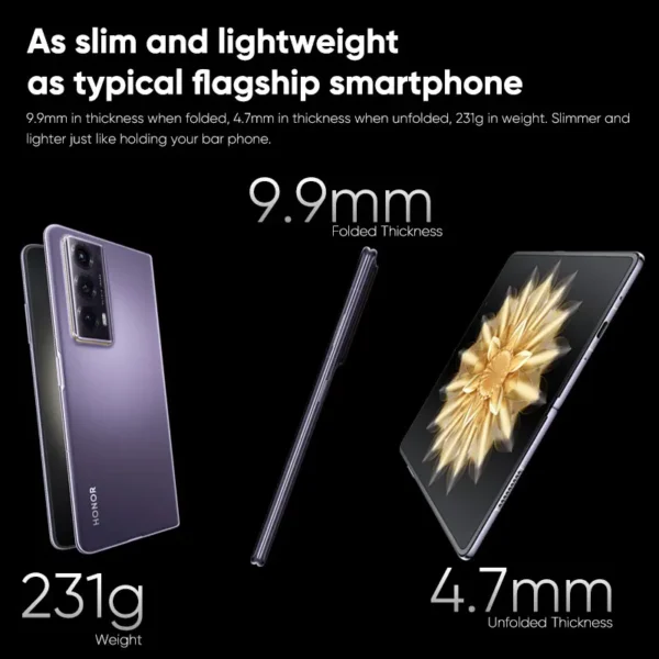 Global Version Honor Magic V2 5G Foldable LTPO OLED 120Hz Display 7.92" 50MP Rear Cameras Snapdragon 8 Gen 2 5000mAh 66W NFC - Image 6