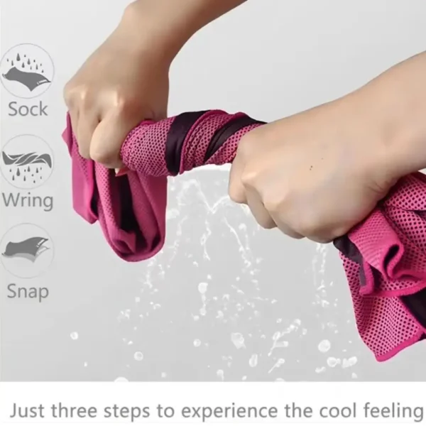 Outdoor Microfiber Quick Drying Sports Cooling Ice Towel Wiping Cool Sweat Sports Towel Fitness Cold Towel Towel Sports Cam X4M9 - Image 2