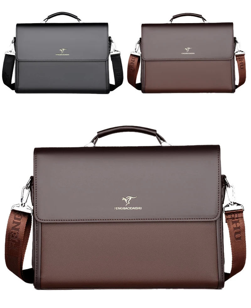 Kangaroo Brand Luxury Leather Messenger Bag: Men's Chest Crossbody Bag 10 kf Sbc051bc7bc244b22ba26e44abc4e1d5dP