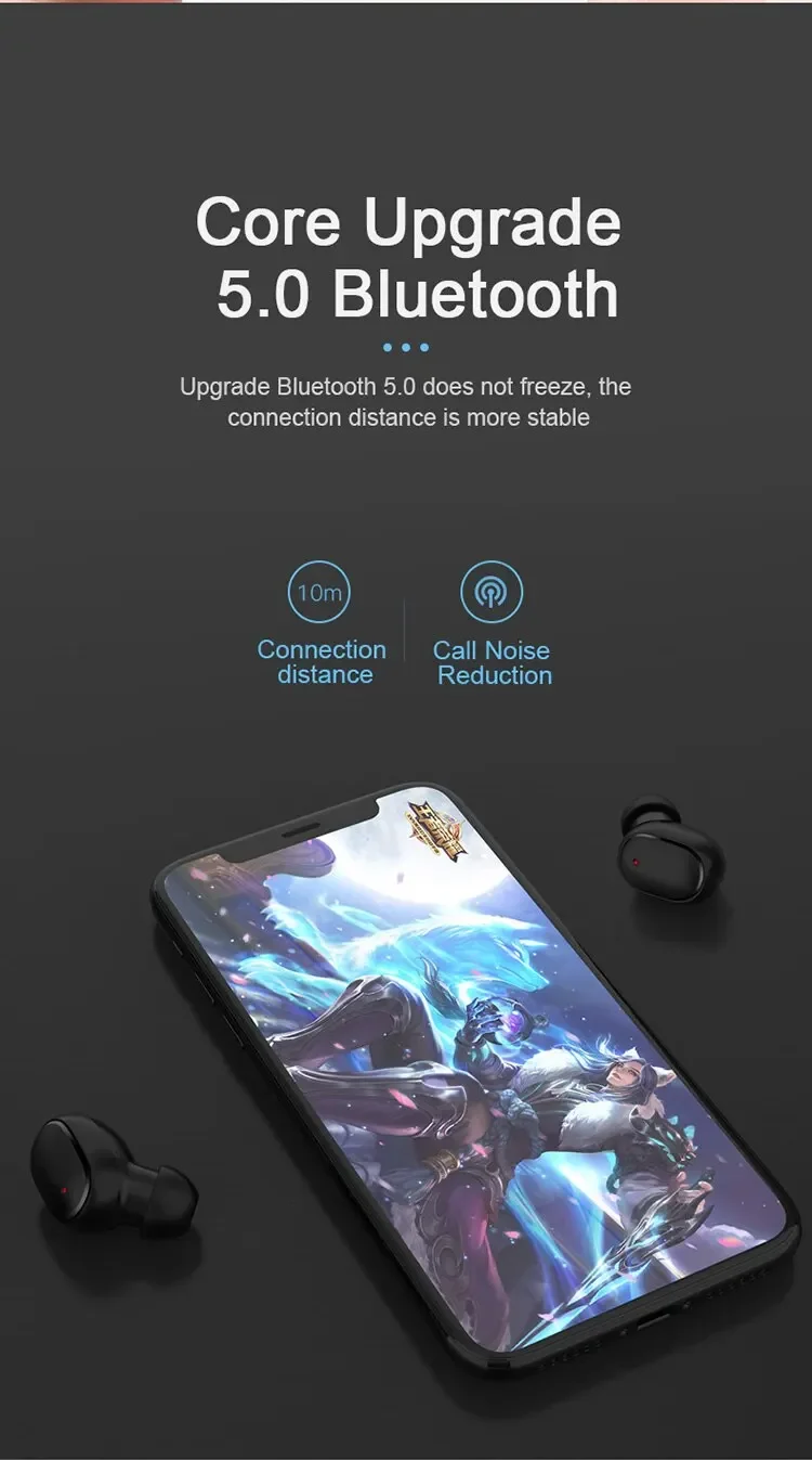 A6S TWS Wireless Headset: Bluetooth Headphones, Sport Stereo Earbuds 17 kf Sbcb49400ca3b471c82603c30d902a4e7h