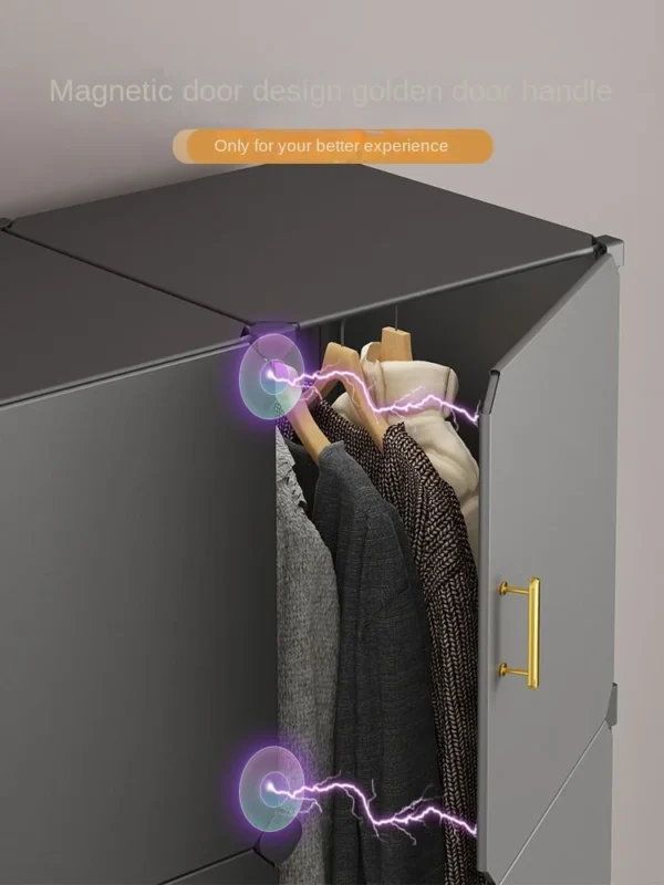 NEW Wardrobe Clothes Cabinets Dressers Cube Storage Locke Closet Plastic Collapsible Sturdy Home Bedroom Foldable Furniture - Image 6