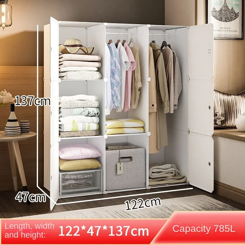 New Collapsible Wardrobe: Plastic Durable Clothes Cabinet Storage Locker 17 kf Sc012c075ca384f169188b0d7275c48b2R