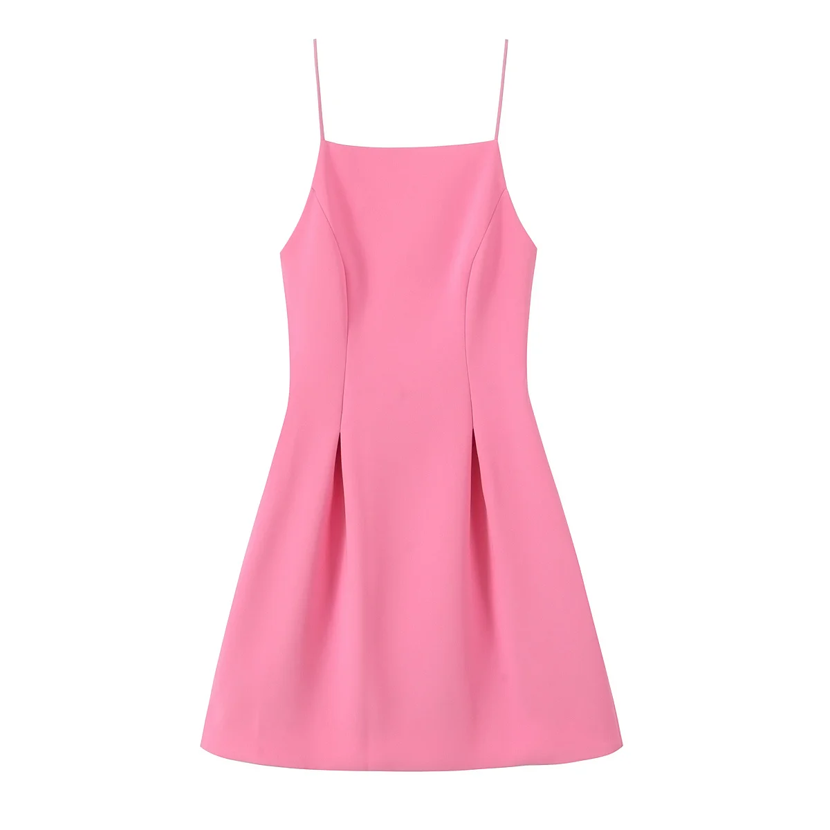 TFMLN Pink Spaghetti Strap Mini Dress: Slim A-Line Party Fashion 8 kf Sc1730250f79c46be9d58c19e939bcb8ds