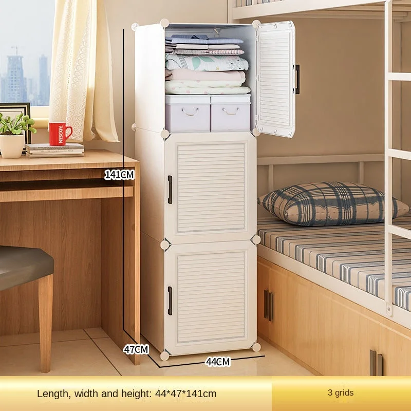 Household Folding Wardrobe: Dustproof Plastic Collapsible Storage Closet 17 kf Sc22e9fca50ea4a5ea03ea89c89695c22P