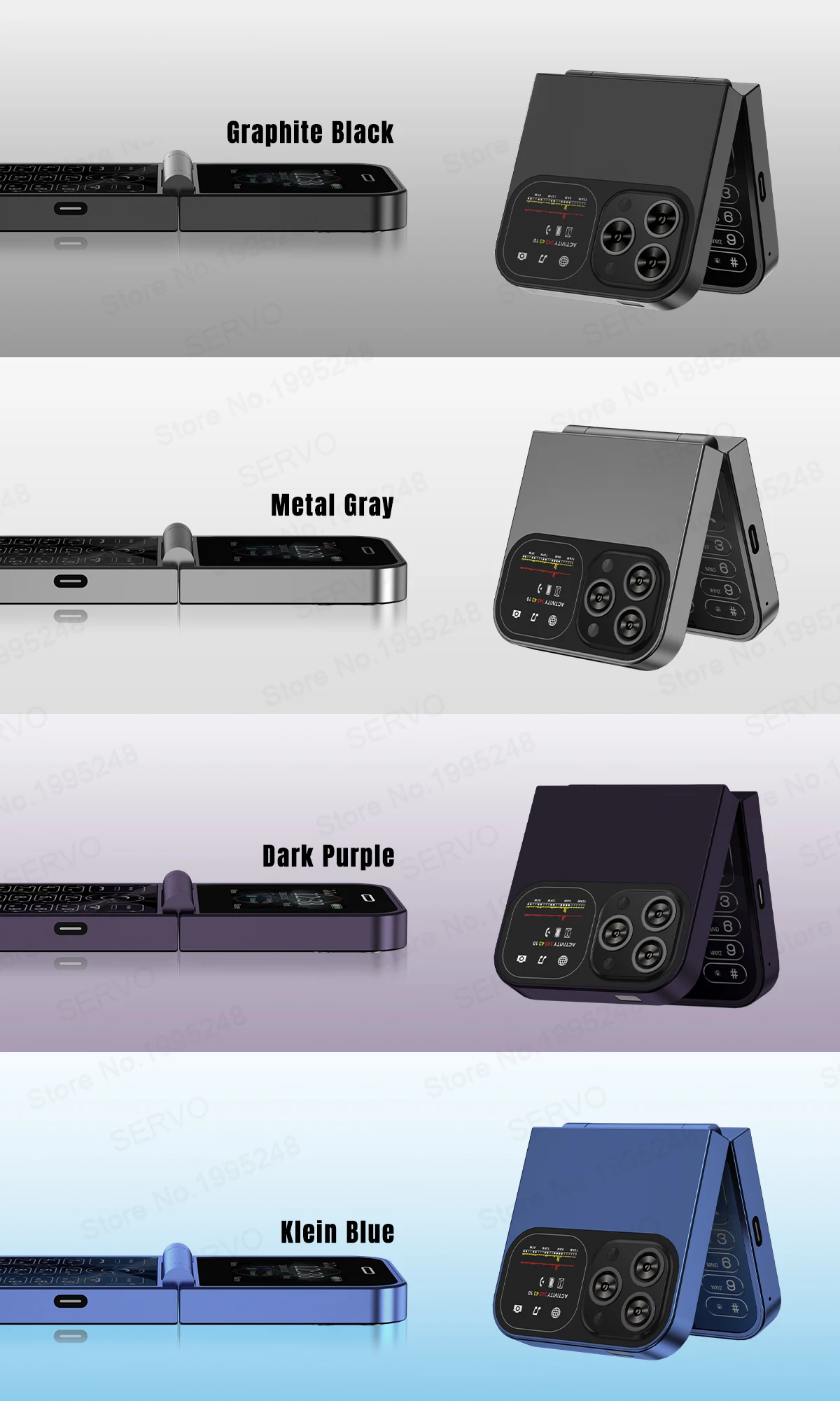 SERVO F15 Mini Flip Phone: Dual SIM, Magic Voice, Call Recording, 2G GSM 9 kf Sc3fff59f12b443e6aae82e88653f1f6be