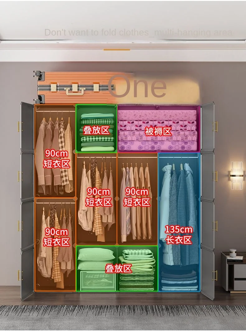 New Simple Wardrobe: Plastic Collapsible Sturdy Dustproof Cube Storage 13 kf Sca0b4383d6fb4ead9aee056c5971be69L