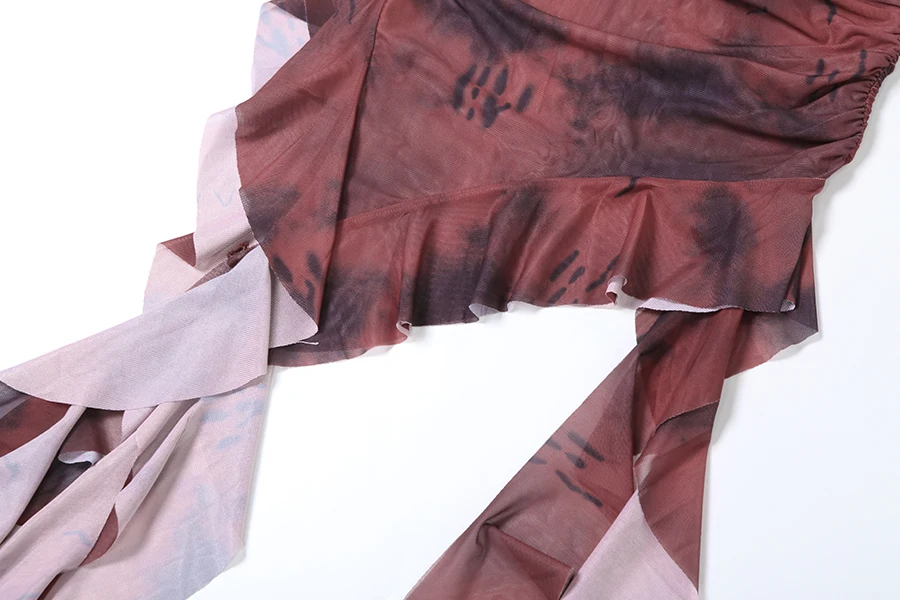 Nibber Mini Sling Dress: Sweet Gradient Ruffles Tassel Summer Party Wear 26 kf Scdd16afe9c914597889b27bd63b206dal