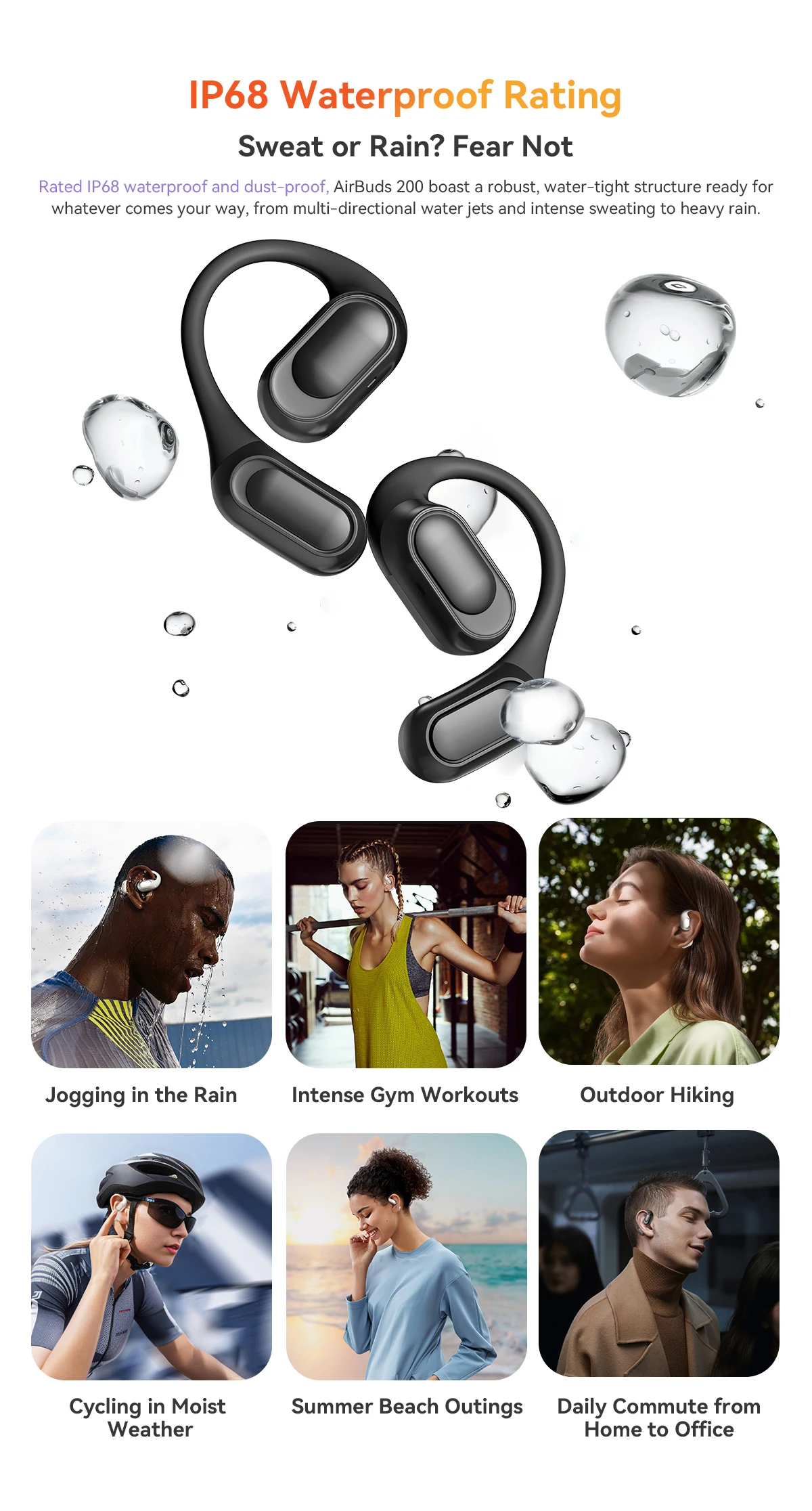 Blackview Airbuds 200: Portable Open-Ear Wireless Headphones, Touch Control 23 kf Sd0a23b0e14724a8597a8aa2174491a49Z