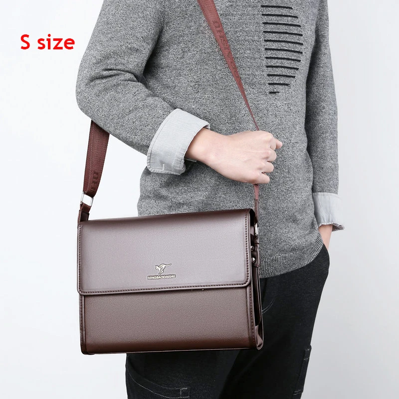 Kangaroo Brand Luxury Leather Messenger Bag: Men's Chest Crossbody Bag 11 kf Sd4354c6e98724808b68f1552ffc1b430i