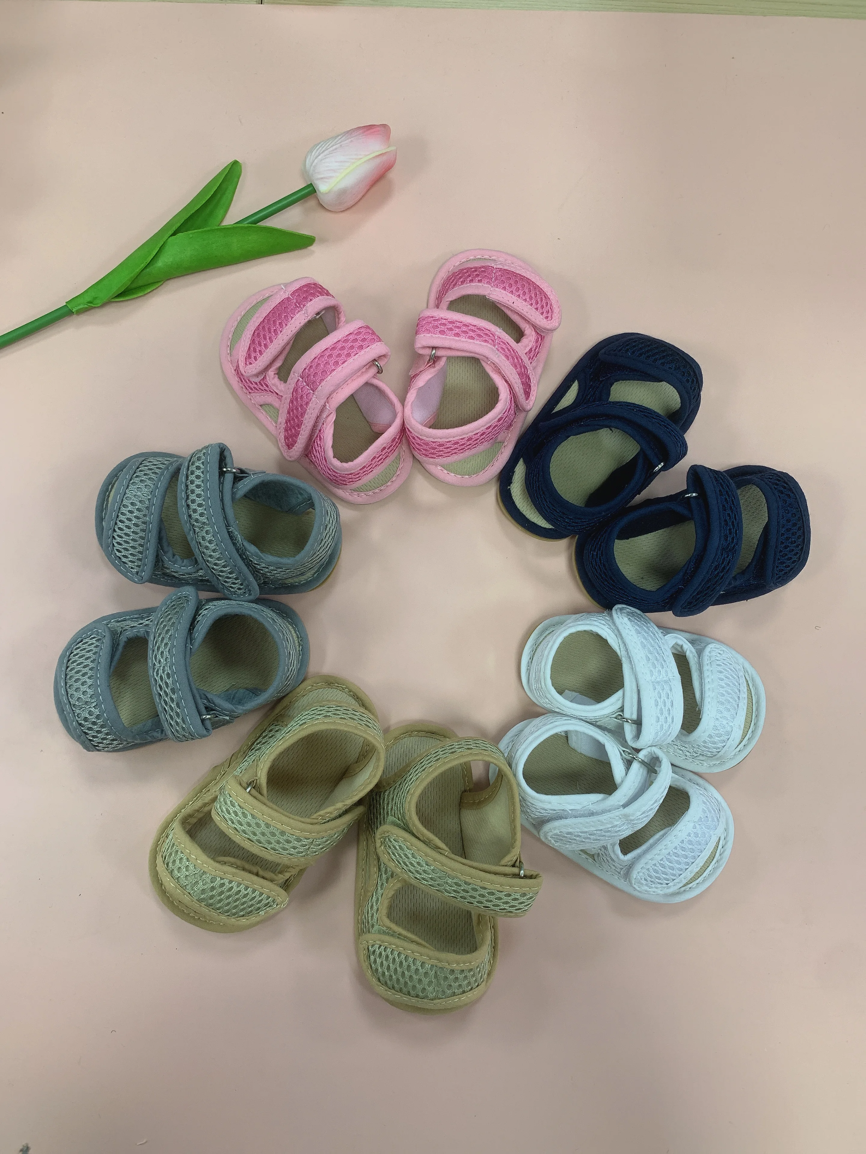 Summer Baby Sandal Baby Shoes Mesh Breathable Sandals Toddler Shoes Soft Sole Non-slip Walking Shoes