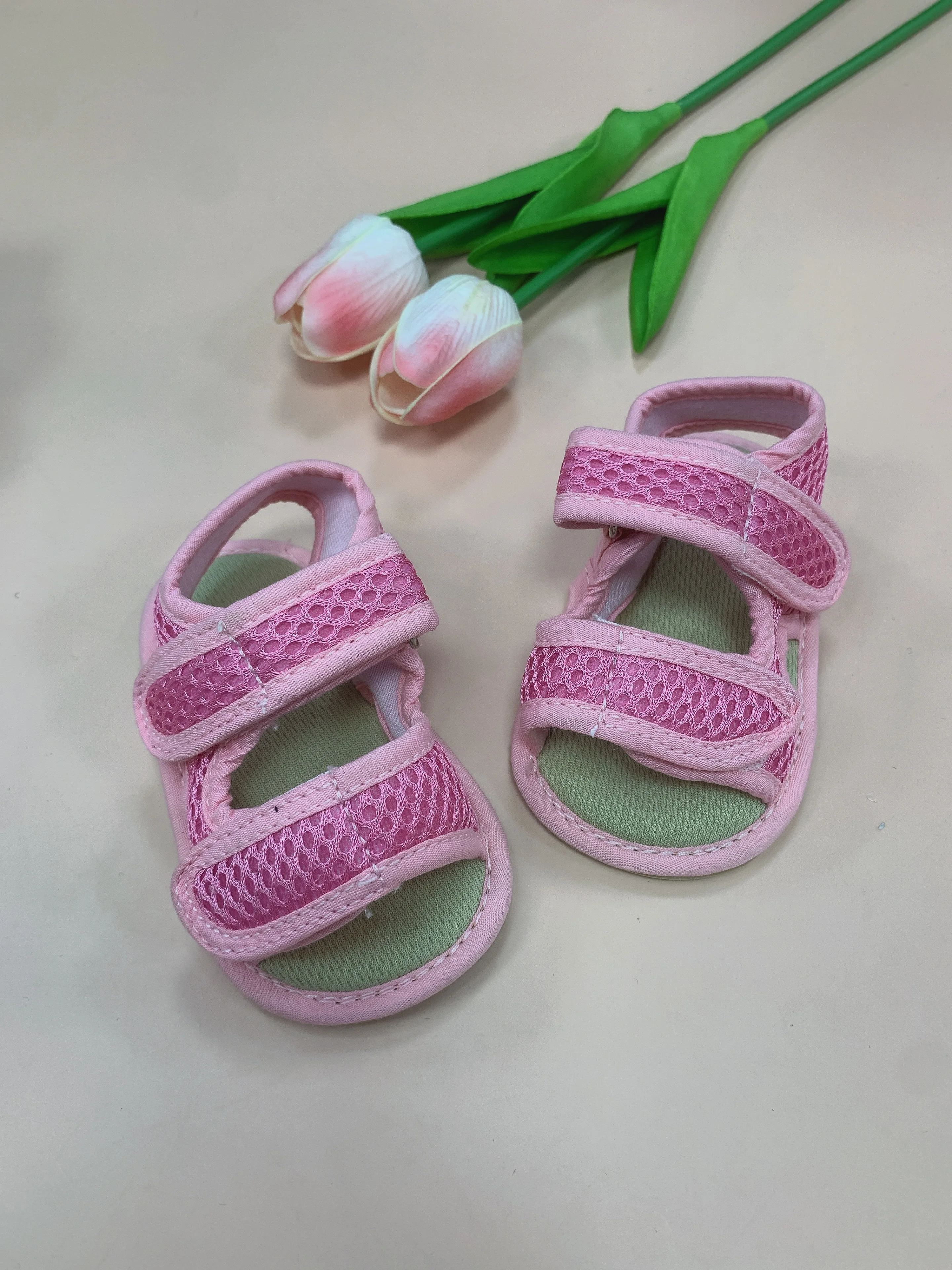 Summer Baby Sandal: Mesh Breathable Soft Sole Non-slip Walking Shoes 17 kf