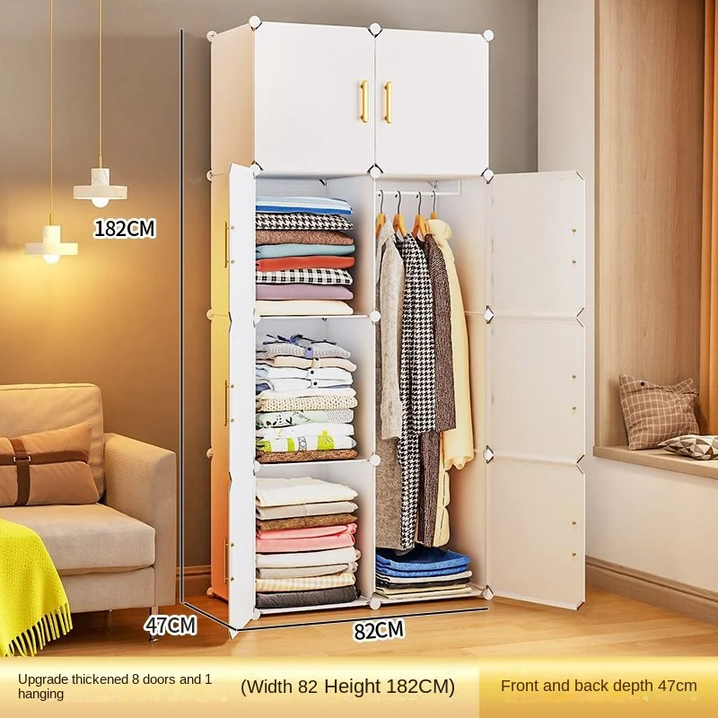Minimalist Wardrobe: Plastic Collapsible Cube Closet for Luxury Hotel/Home 20 kf Sd78000a47b9e4b88ac4315f9699ee53cZ
