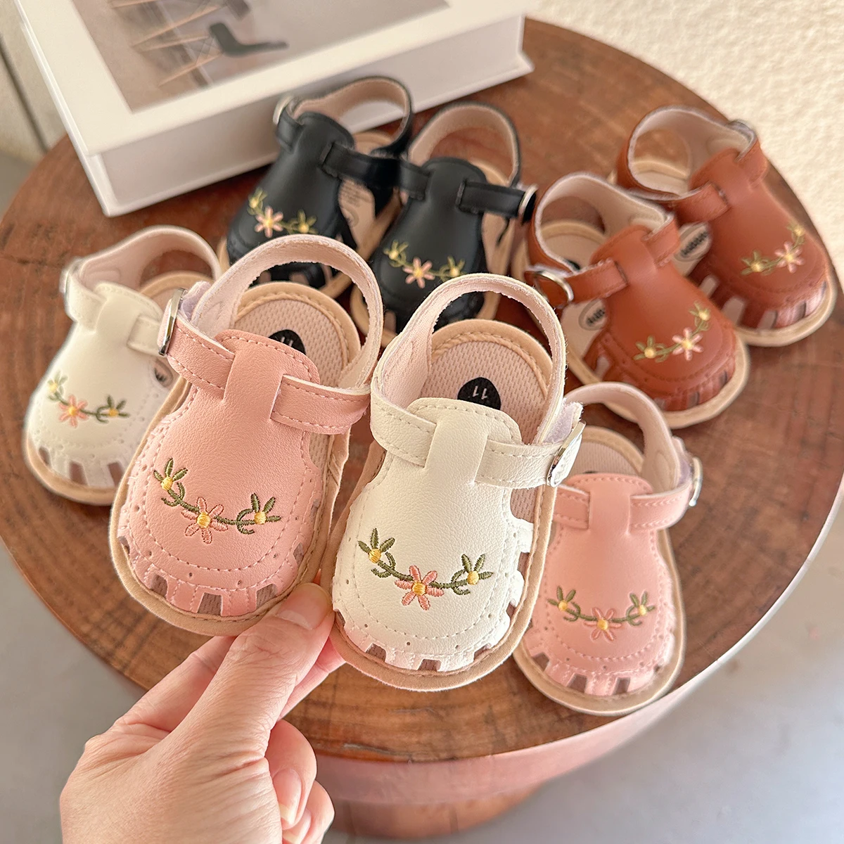 Infant Boy Girl Sandals: Summer Wedding Dress Flat Shoes First Walkers 10 kf Sd81310b9224c4a2f849c78f96c4d51a41