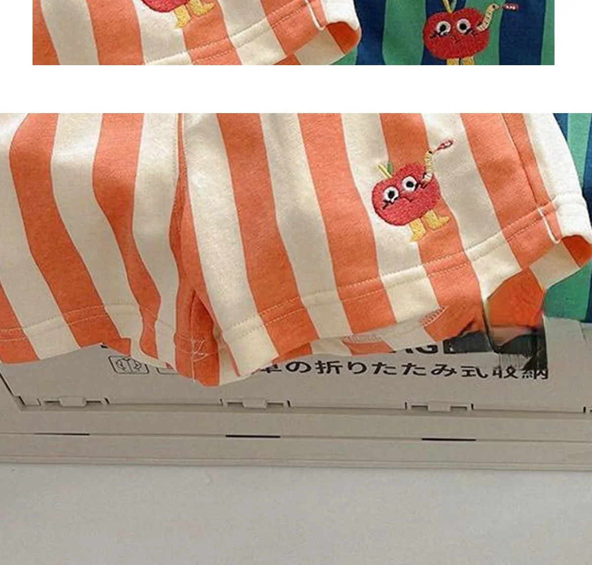 2PCS Korean Style Toddler Shorts: Elastic Band Striped Kids Casual Shorts 18 kf Sd9931a4f96bb46e1ad2343c561ac6238m