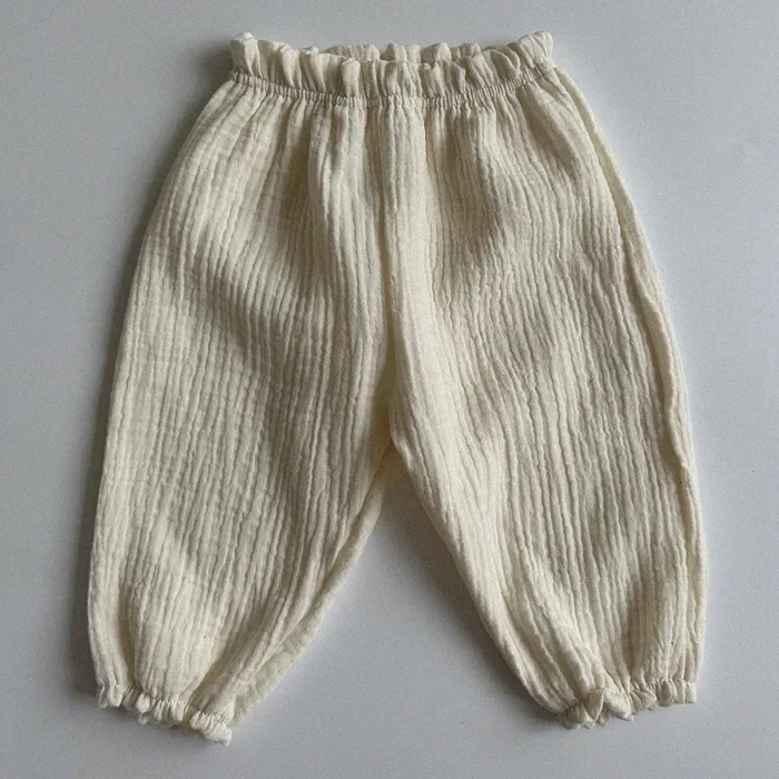 Organic Cotton Baby Pants: Newborn Toddler Cute Print Soft Muslin Capris 37 kf Sdc763dfceeb84b81ad0cf4f273b39fe2b
