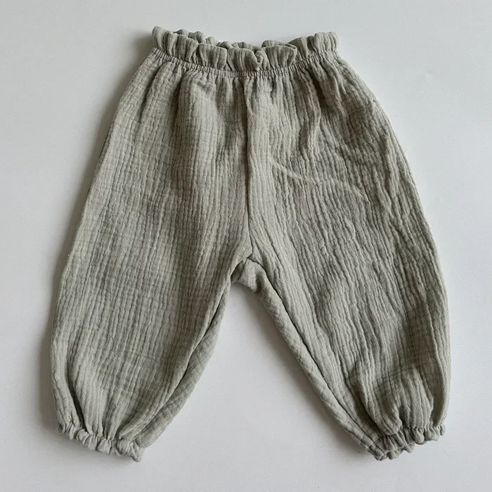 Organic Cotton Baby Pants: Newborn Toddler Cute Print Soft Muslin Capris 39 kf Sdd8b584ed8f645aa860e556b609f407eC