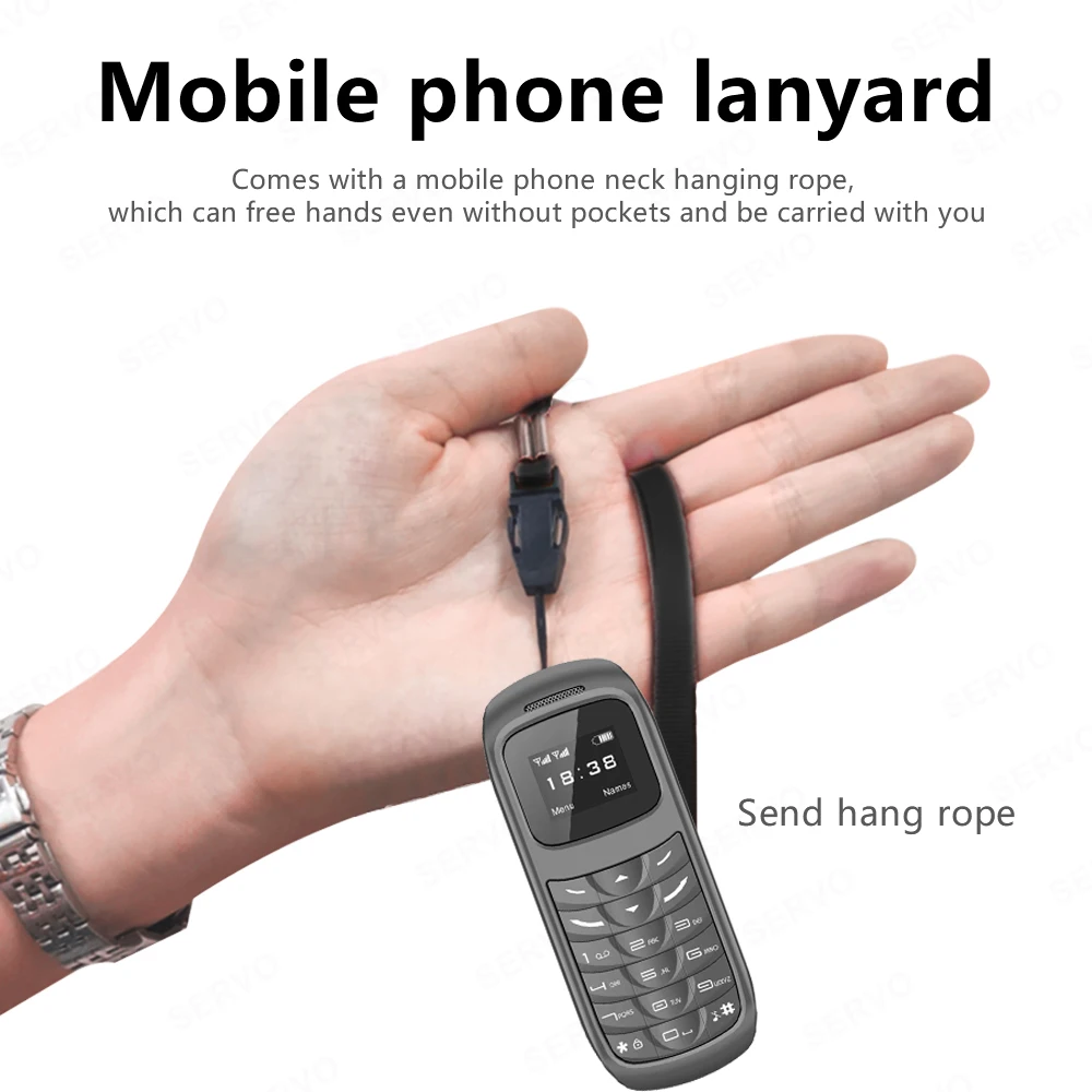 SERVO 2G GSM Mini Phone: Auto Call Record, Magic Voice, Low Radiation 12 kf Se2cf128e95f8483caad18577599f1318i