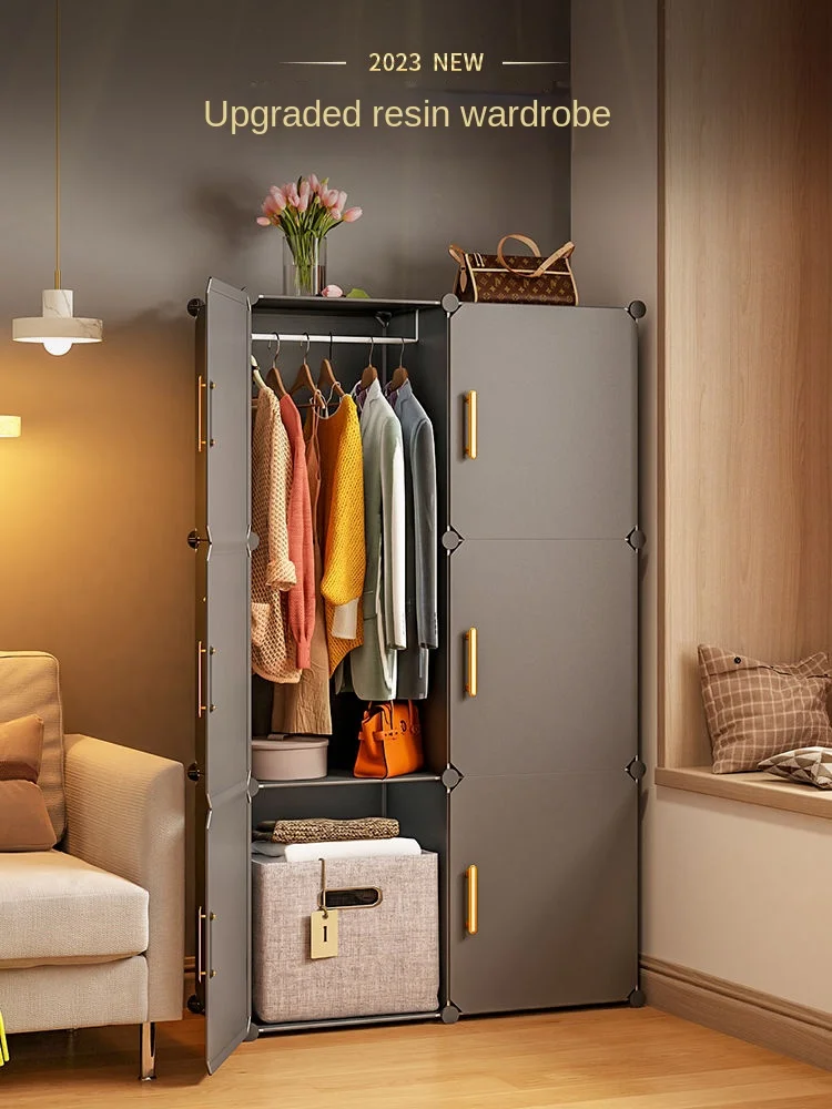 Minimalist Wardrobe: Plastic Collapsible Cube Closet for Luxury Hotel/Home 16 kf Se2f43e7f47554aeebf194ba04d5b1ea7B