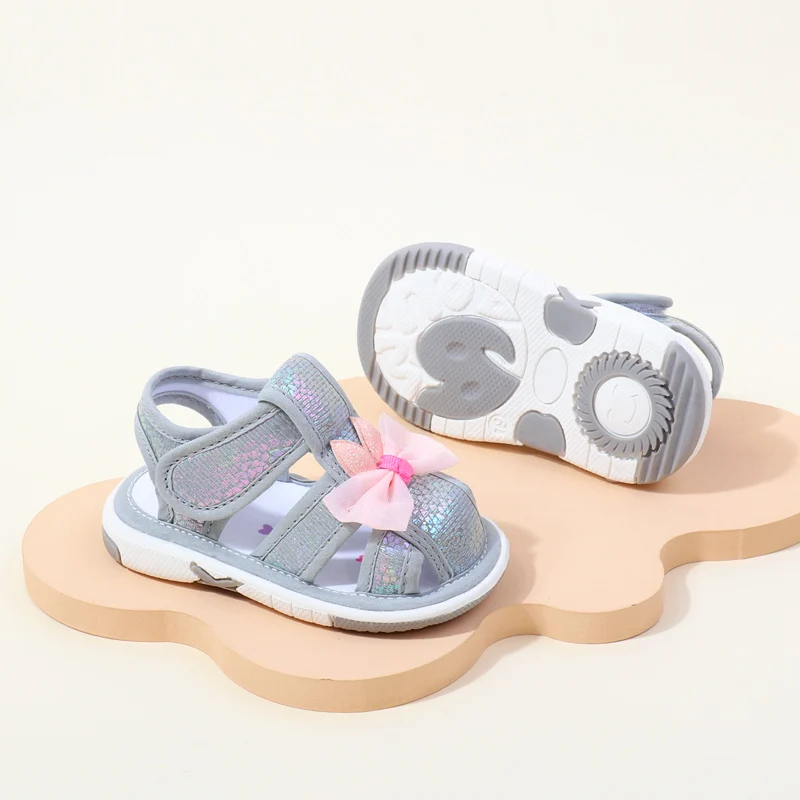 Baby Squeaky Shoes: Funny Toddler Sound Prewalking Sneaker w/ Butterfly-Bow 22 kf Se7b45ae10ae245c4bf7a7c1cef5609c5o