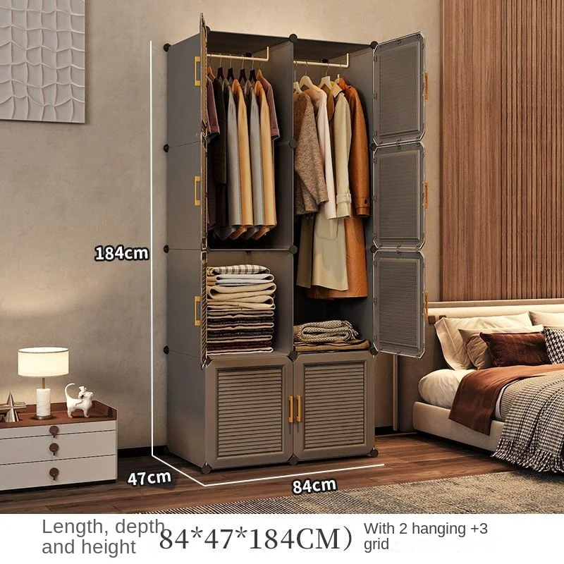 Household Wardrobe Organizer: Dustproof Collapsible Storage Cabinets 28 kf Se89f88dab0974a85ab19dc99287d56124