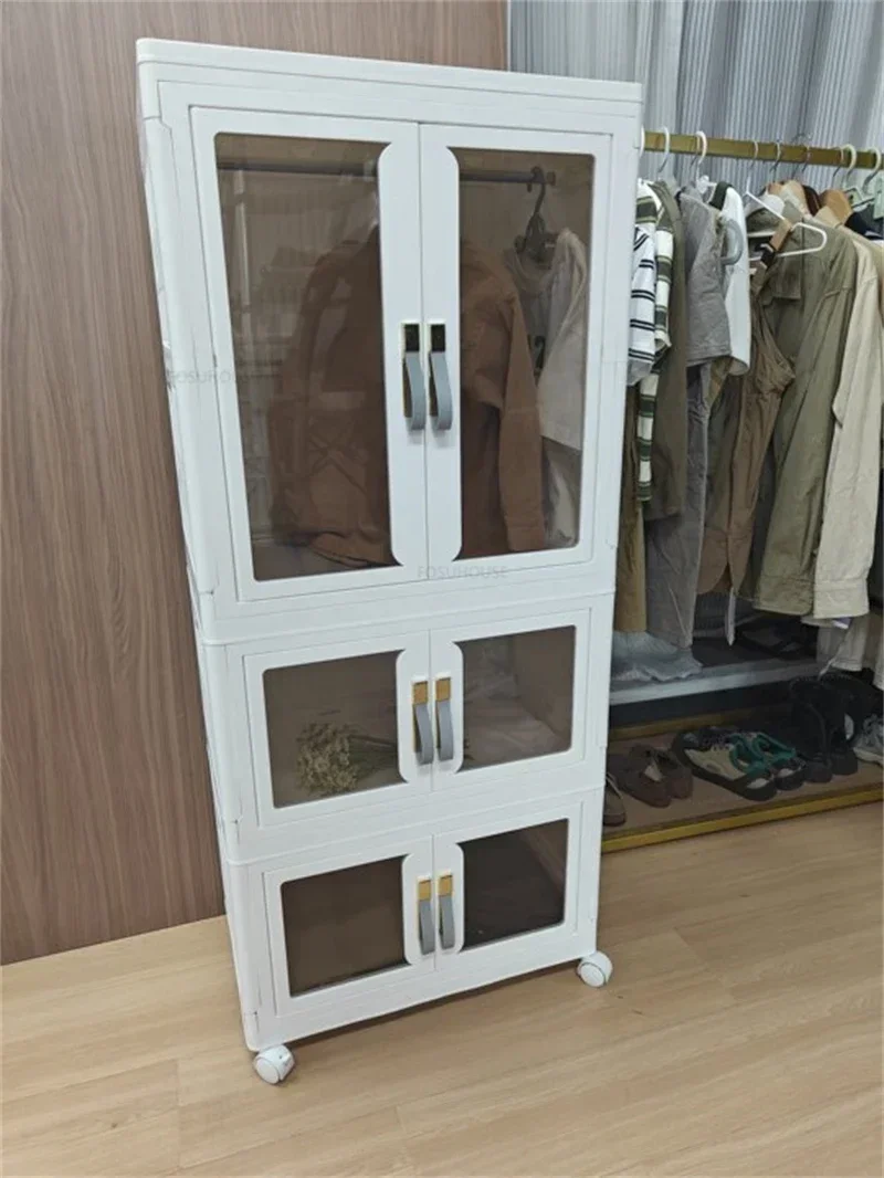 Simple Folding Wardrobe: Multi-layer Dustproof Partition Closet Storage 9 kf Sea12ee58508244b991e7dc20dc5d6aa45