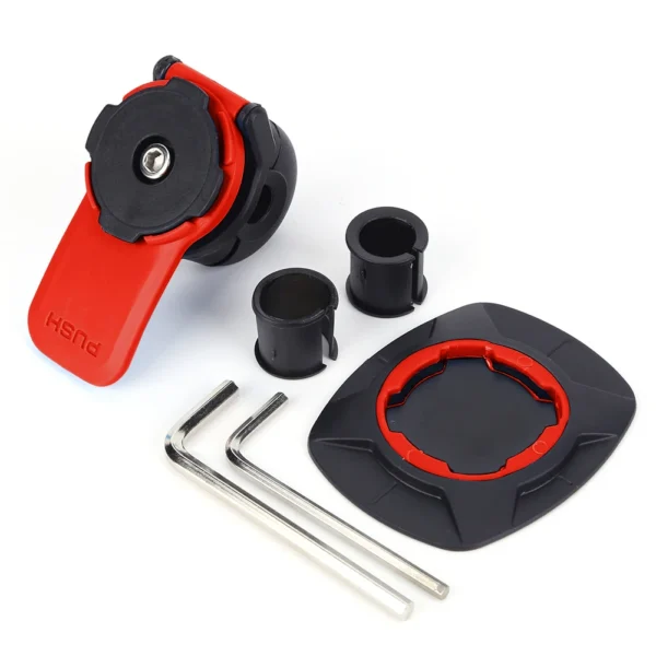 Motorcycle Mirror Mount Shockproof Motorcycle Phone Holder with Quick Release Clip Rearview Phone Holder for Navigation Biking - Image 5