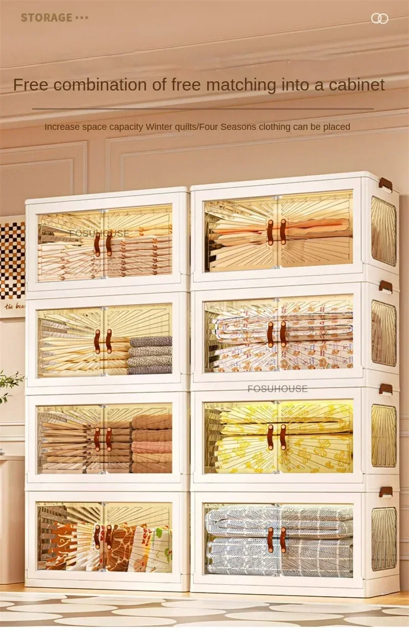 Nordic Folding Wardrobe: Simple Multi-Layer Closet Storage Locker 19 kf Sec8b681e42d840b5a1f3855ca4b0c273j