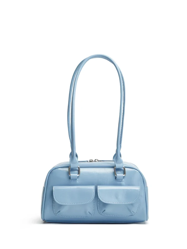 Lux Trendy Street Standoil Korea Designer Bowling Box Handbag for Women Boston Tote Bag Pu Leather Bag Female Accessory - Image 3