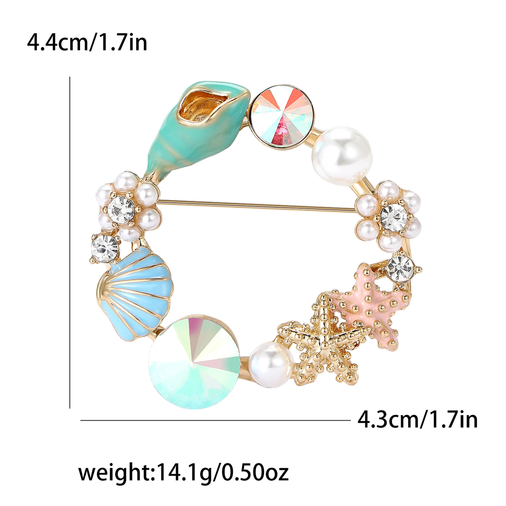 Rhinestone Goldfish Brooch: Pearl Aquatic Life Pins, Office/Party Gifts 32 kf Sedacdf05fcbf4460a62d6520fd5cbb06R