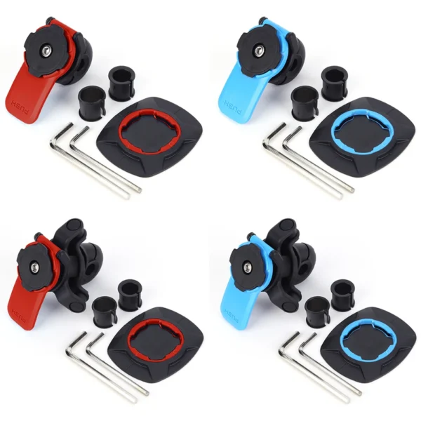 Motorcycle Mirror Mount Shockproof Motorcycle Phone Holder with Quick Release Clip Rearview Phone Holder for Navigation Biking - Image 2
