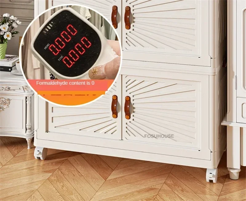Nordic Folding Wardrobe: Simple Multi-Layer Closet Storage Locker 21 kf See374dc082944bcc9ea67782b84113fem